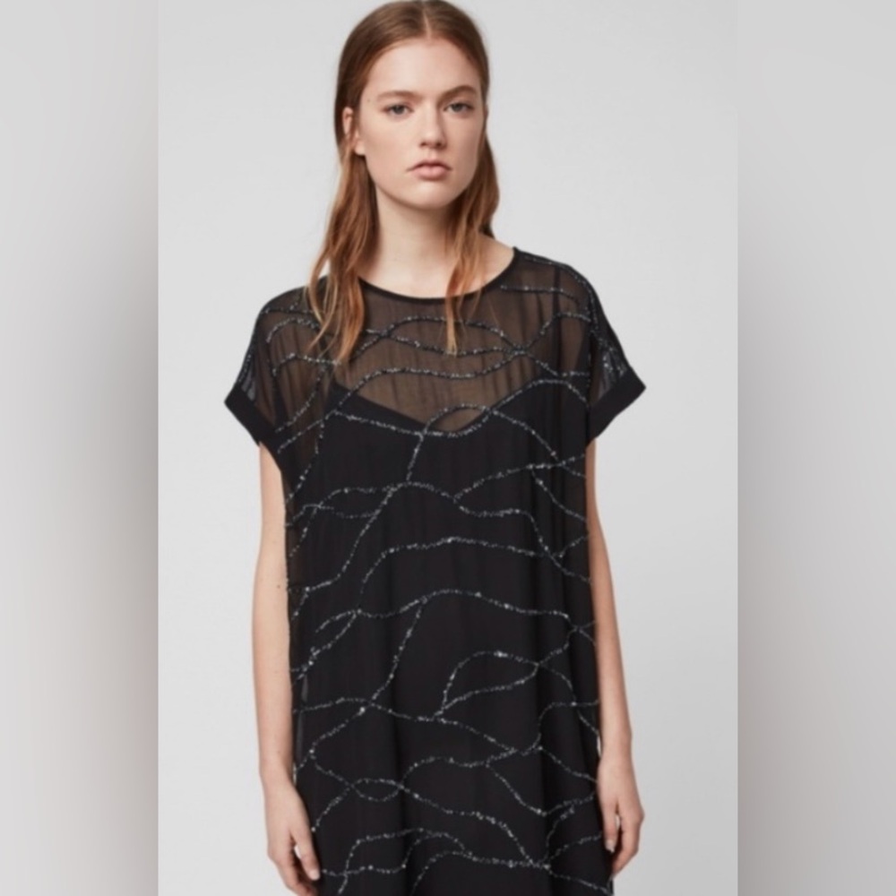 NWT ALLSAINTS ALES TEE DRESS